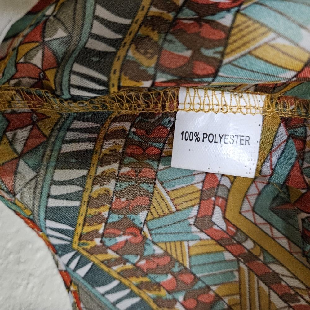 Chandelier Women's Colorful Fringed Tank Top Hippie Boho Tribal Y2K Medium - Picture 8 of 11